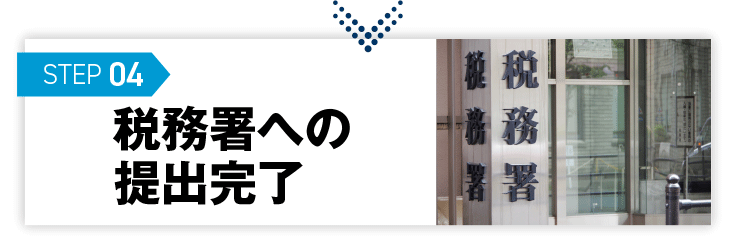 税務署への提出完了